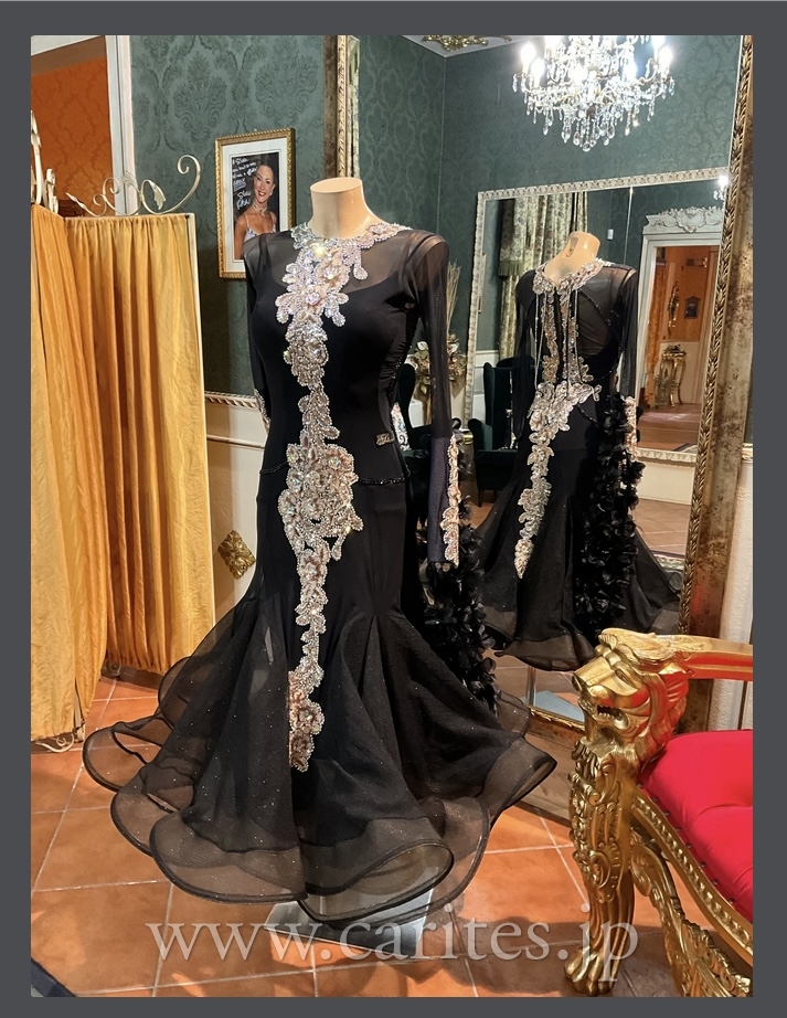 SD472・ブラック＆ゴールドレース イメージ